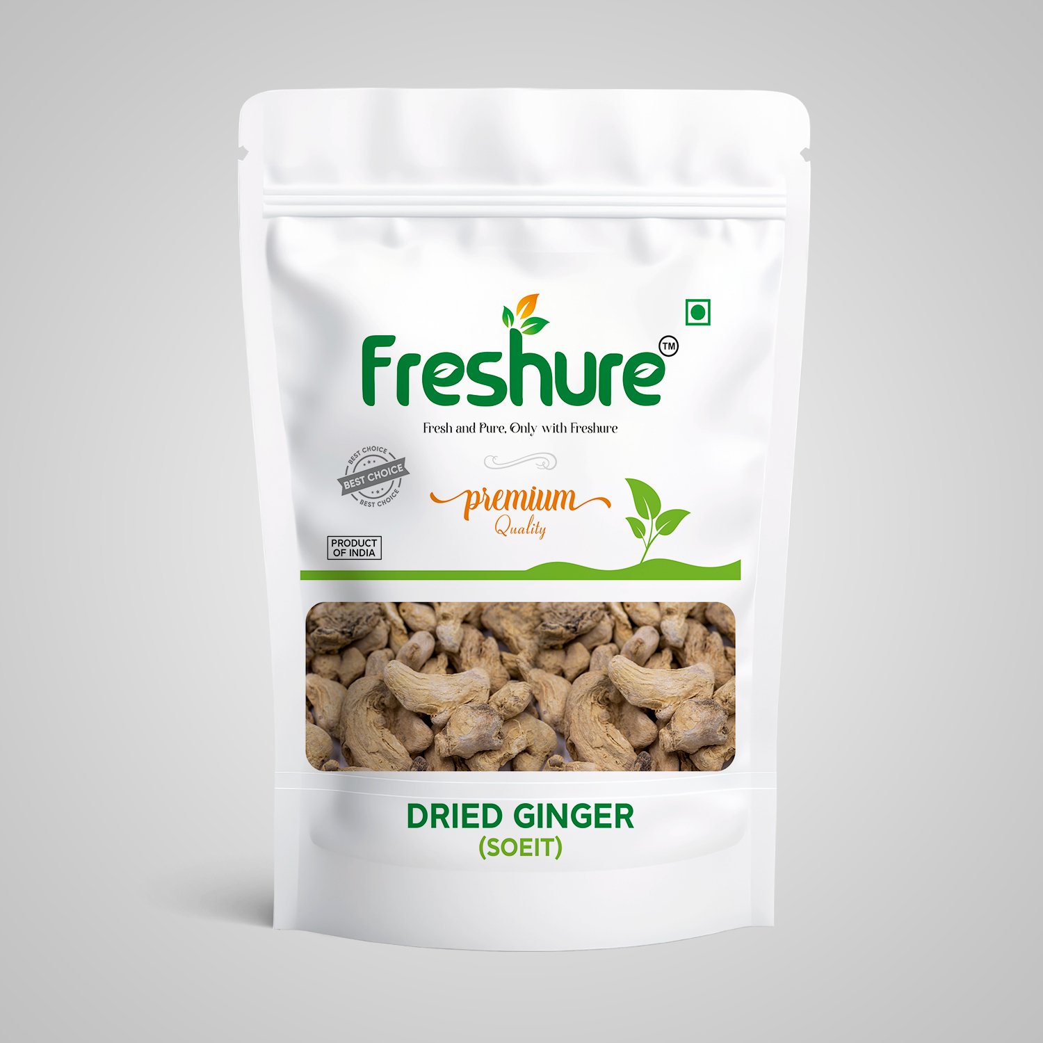 Soiet Front Dry Ginger | Sonth | Saunth | Sukha Adrak | Dried Ginger | Freshure - Image 1