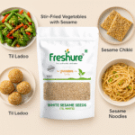 White Sesame Seeds | Safed Til | White Til | Til Seeds | Sesame Seeds White | Freshure - Image 4