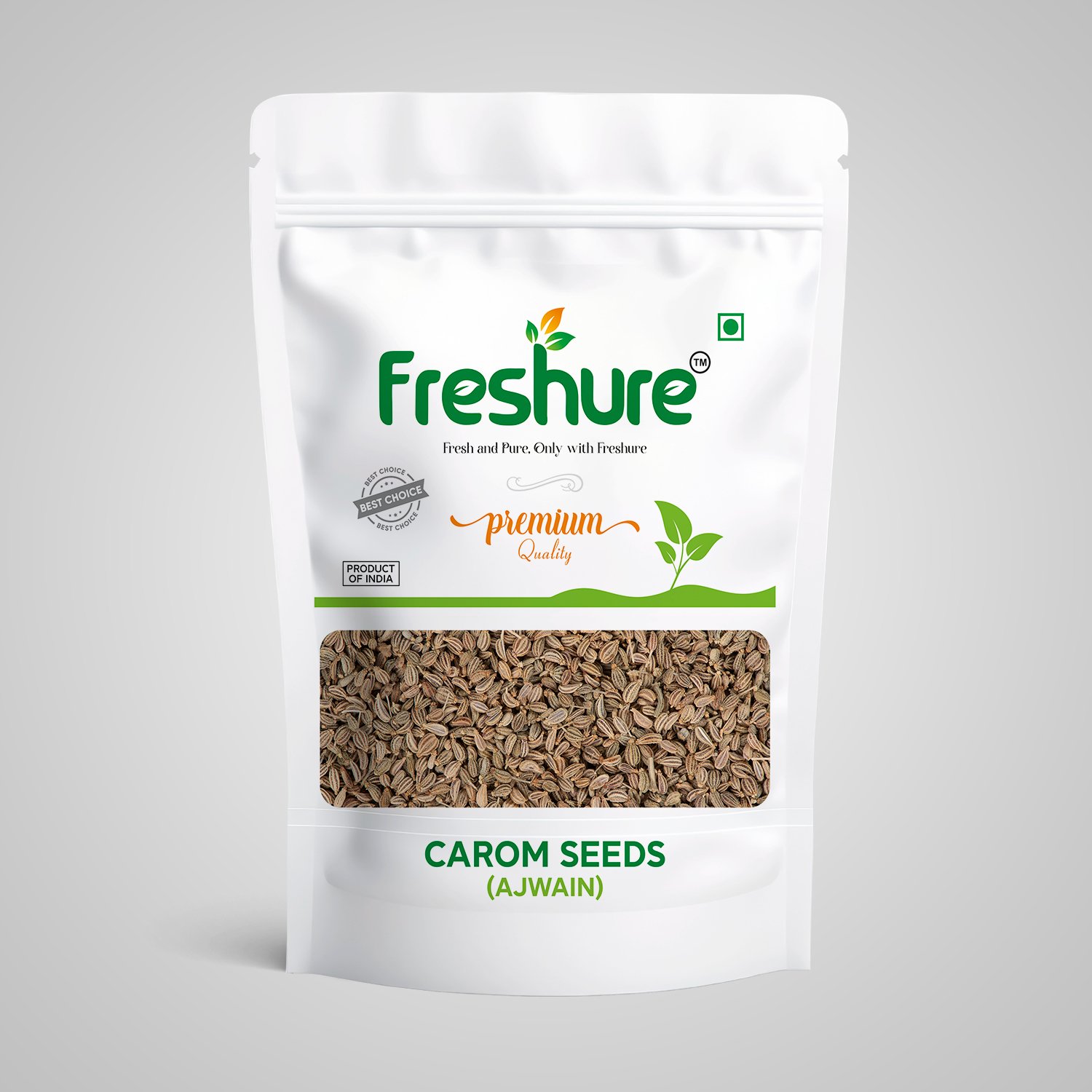 Ajwain Front Ajwain | Carom Seeds | Bishop’s Weed | Oma | Ajowan Seeds | Freshure - Image 1