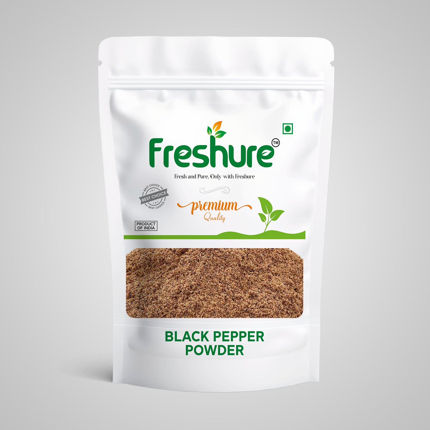Black Pepper Powder front Black Pepper Powder | Pure Kali Mirch Powder for Strong Aroma & Natural Heat | Freshure - Image 1